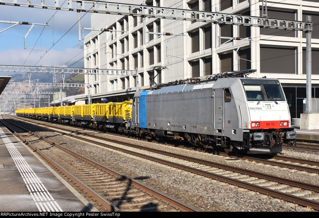 TR Trans Rail AG 186 110, leased from Railpool